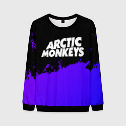 Мужской свитшот Arctic Monkeys purple grunge