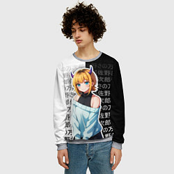 Свитшот мужской Мем-тё - Звездное дитя, цвет: 3D-меланж — фото 2