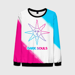 Мужской свитшот Dark Souls neon gradient style