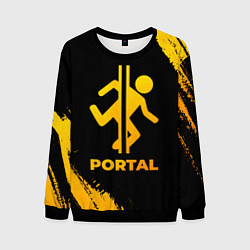 Мужской свитшот Portal - gold gradient