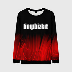 Мужской свитшот Limp Bizkit red plasma