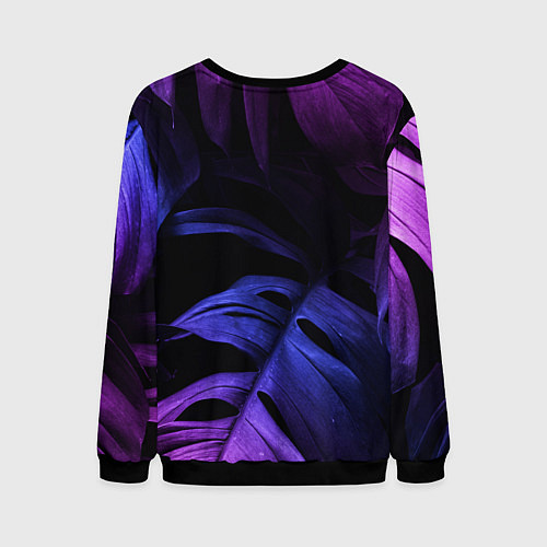 Мужской свитшот Queen neon monstera / 3D-Черный – фото 2