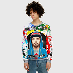Свитшот мужской Нойз Мс - брызги, цвет: 3D-меланж — фото 2