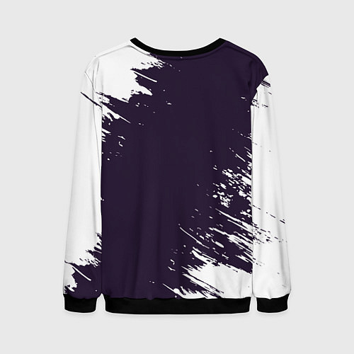 Мужской свитшот Виталик космонавт отдыхает на Луне / 3D-Черный – фото 2