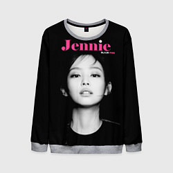 Свитшот мужской Blackpink Jennie Portrait, цвет: 3D-меланж