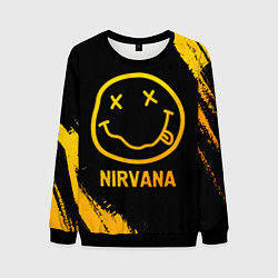 Мужской свитшот Nirvana - gold gradient