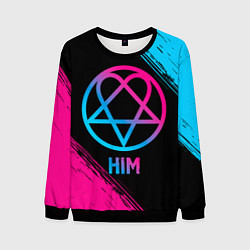 Мужской свитшот HIM - neon gradient