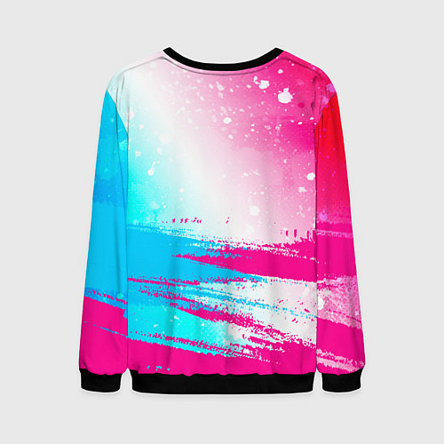 Мужской свитшот Bullet For My Valentine neon gradient style: симво / 3D-Черный – фото 2