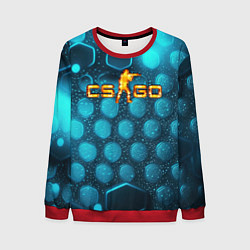 Мужской свитшот CS GO blue neon