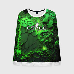 Мужской свитшот CS GO green abstract