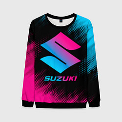 Мужской свитшот Suzuki - neon gradient