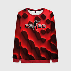 Мужской свитшот CS GO black red abstract