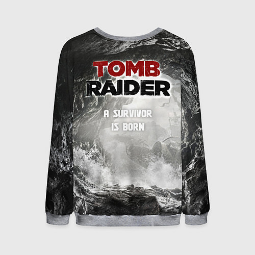 Мужской свитшот Rise of the tomb rider / 3D-Меланж – фото 2