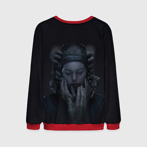 Мужской свитшот Сенуа и руки Hellblade 2 / 3D-Красный – фото 2