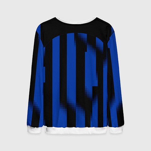 Мужской свитшот ФК Интер форма 2324 домашняя / 3D-Белый – фото 2