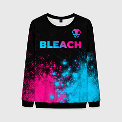 Мужской свитшот Bleach - neon gradient: символ сверху