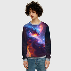 Свитшот мужской Туманность дракона, цвет: 3D-меланж — фото 2
