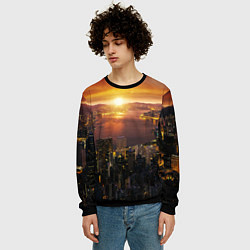 Свитшот мужской Китай - Гон конг, цвет: 3D-черный — фото 2