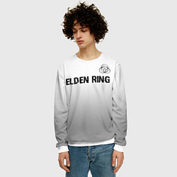 Свитшот мужской Elden Ring glitch на светлом фоне: символ сверху, цвет: 3D-белый — фото 2