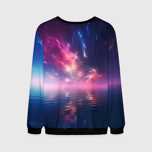 Мужской свитшот Space and islands / 3D-Черный – фото 2