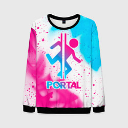 Мужской свитшот Portal neon gradient style