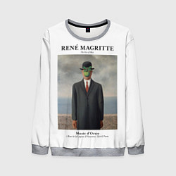 Свитшот мужской Рене Магритт - Сын человеческий, цвет: 3D-меланж