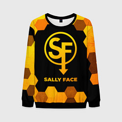 Свитшот мужской Sally Face - gold gradient, цвет: 3D-черный