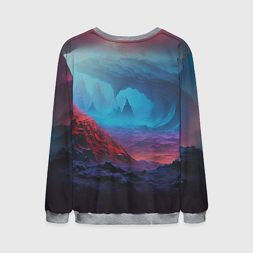 Мужской свитшот Четвертое измерение / 3D-Меланж – фото 2