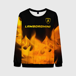 Мужской свитшот Lamborghini - gold gradient: символ сверху