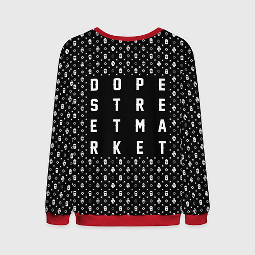 Мужской свитшот Dope street market Korea / 3D-Красный – фото 2