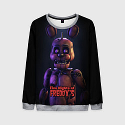 Свитшот мужской Five Nights at Freddys Bonnie, цвет: 3D-меланж