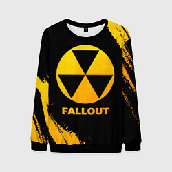 Мужской свитшот Fallout - gold gradient