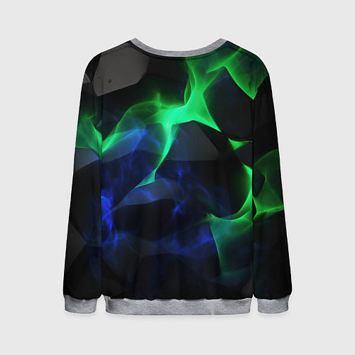Мужской свитшот Неоновая лава из плит / 3D-Меланж – фото 2