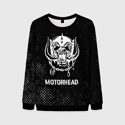 Мужской свитшот Motorhead glitch на темном фоне