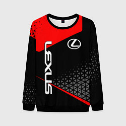 Свитшот мужской Lexus - red sportwear, цвет: 3D-черный