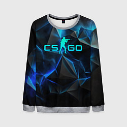 Мужской свитшот CSGO neon style logo