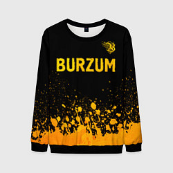 Мужской свитшот Burzum - gold gradient: символ сверху