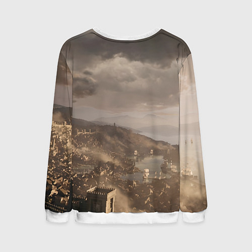 Мужской свитшот Baldurs Gate 3 Logo / 3D-Белый – фото 2