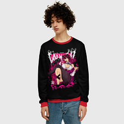 Свитшот мужской Кафка - Хонкай, цвет: 3D-красный — фото 2