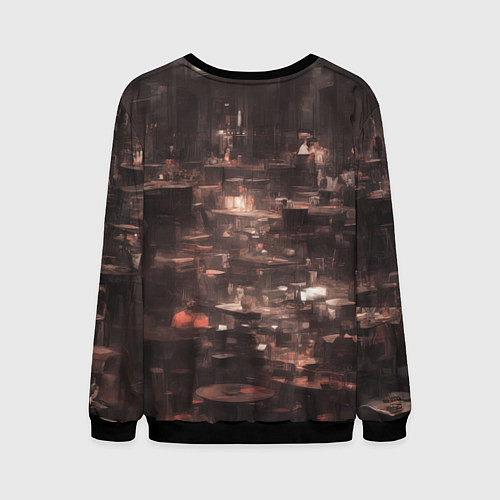Мужской свитшот Девчонка меломанка / 3D-Черный – фото 2