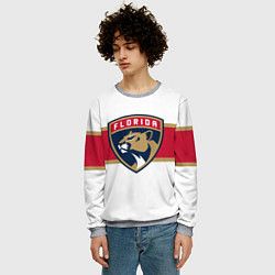 Свитшот мужской Florida panthers - uniform - hockey, цвет: 3D-меланж — фото 2