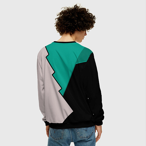 Мужской свитшот Выездная форма Ливерпуль / 3D-Черный – фото 4