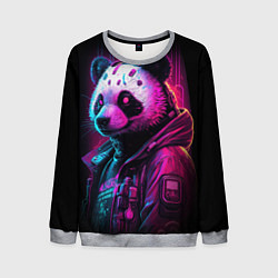 Мужской свитшот Panda cyberpunk