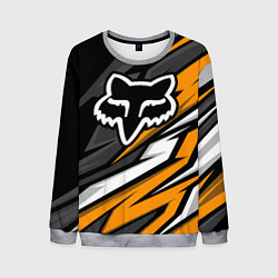 Свитшот мужской Fox motocross racing - orange, цвет: 3D-меланж