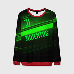 Свитшот мужской Juventus green line, цвет: 3D-красный