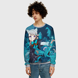 Свитшот мужской Lynette Genshin Impact, цвет: 3D-меланж — фото 2