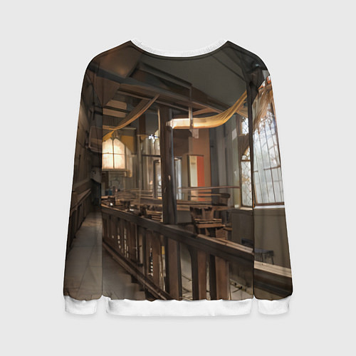 Мужской свитшот Девушка эльф с аппетитными формами / 3D-Белый – фото 2