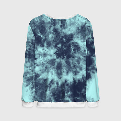 Мужской свитшот Tie-Dye дизайн / 3D-Белый – фото 2