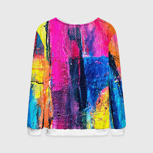 Мужской свитшот Твой стиль абстракция 1 / 3D-Белый – фото 2