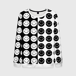 Мужской свитшот Smiley black and white